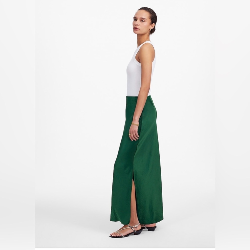 Satin Maxi Slip Skirt